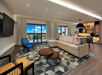 Enjoy a well-appointed, spacious living space in the Hospitality Suite.