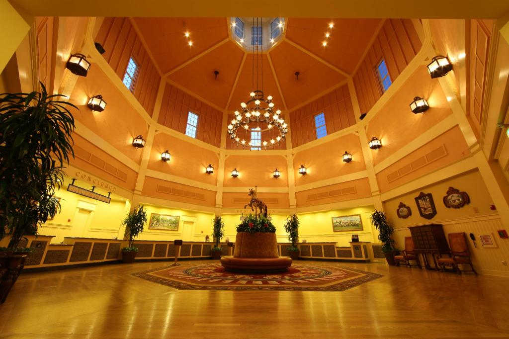 Resort reception area.
