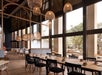 Restaurant seating area.