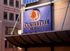 Hotel signage.