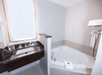 Private bathroom at DoubleTree by Hilton Hotel Savannah Historic District, GA.