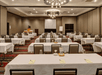 Classroom set-up in a function room.