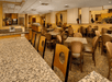 Breakfast area with ample seating.