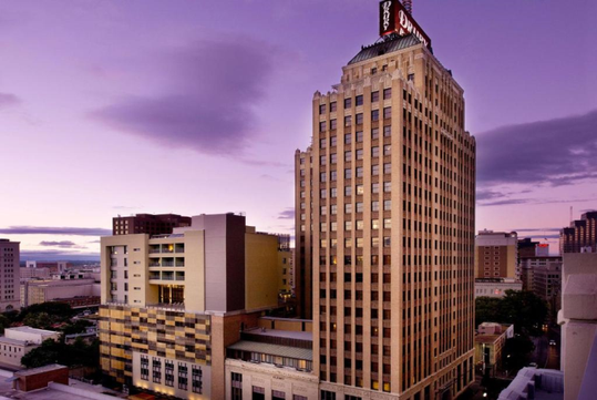 Hotel exterior.