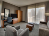 Separate living area inside a non-smoking room.