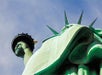 Looking up at the Statue of Liberty on the Early Access Statue of Liberty Tour with Ellis Island in New York, New York