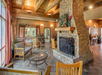 Lobby / Reception with a fireplace at Econo Lodge Pigeon Forge Riverside.