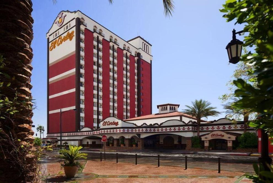 Hotel exterior during the day.