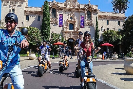 Electric Scooter Tour San Diego: Downtown/ Balboa Tour