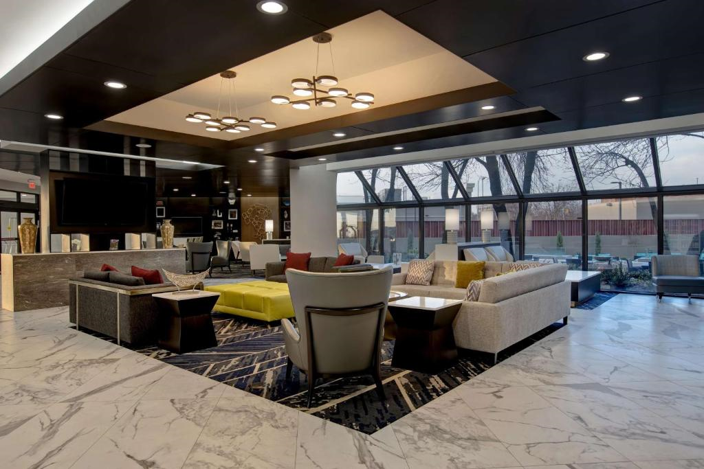 Modern elegance meets cozy charm in this inviting lobby.