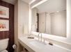 Guest Bathroom at Embassy Suites Downtown Tampa.