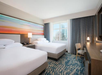 2 Queen Beds at Embassy Suites Downtown Tampa.