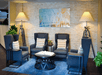 Lobby area with modern furnitures.