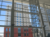 The side exterior of the Embassy Suites by Hilton Denver Downtown Convention Center on a sunny day in Denver.