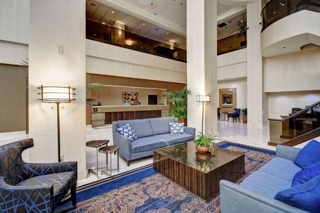 Lobby with seating area.