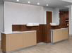 Hotel front desk.