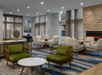 Lobby with ample seating.