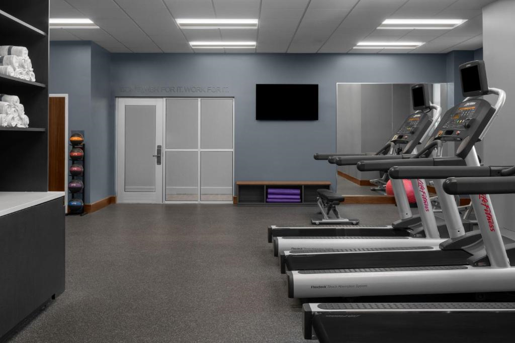 Fitness center.