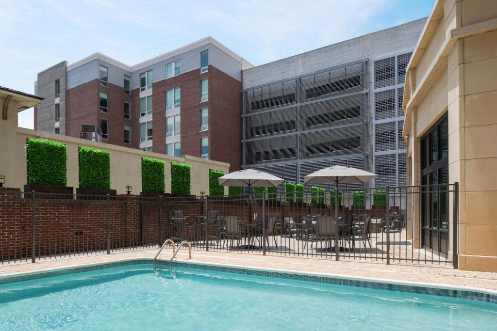 Outdoor pool on property.