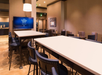 Communal table perfect for groups and families.