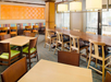 Breakfast area with ample seating.