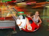 A girl on a Bumble Bee ride.