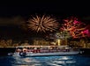 Guests are all aboard in Hawaii Glass Bottom Boat while watching the Friday fireworks display.