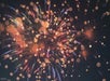 A bursting firework in Waikiki, Hawaii.