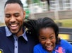 Father and daughter on a ride at Fun Spot