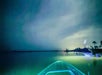 Glow kayak illuminating water beneath the surface
