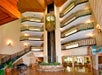 Hotel lobby and atrium at  Glenstone Lodge in Gatlinburg, Tennessee.