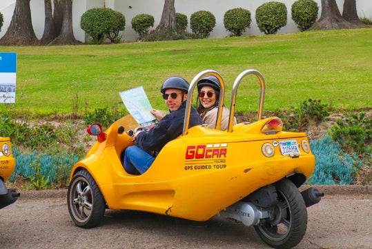 Hitting the city streets on a GoCar adventure.