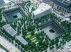 An aerial view that captures the entire area of the 911 Memorial & Museum with Go City New York Explorer Pass.