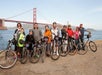 Group photo on the Golden Gate Bridge to Sausalito Bike Tour