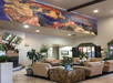 Relax in the lobby while waiting for your party.