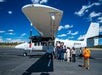Guests boarding for a Grand Canyon air tour.