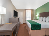 Guest room with one king bed.