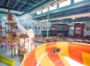 Huge indoor waterpark with waterslides, pools and splash zones at Great Wolf Lodge Gurnee.