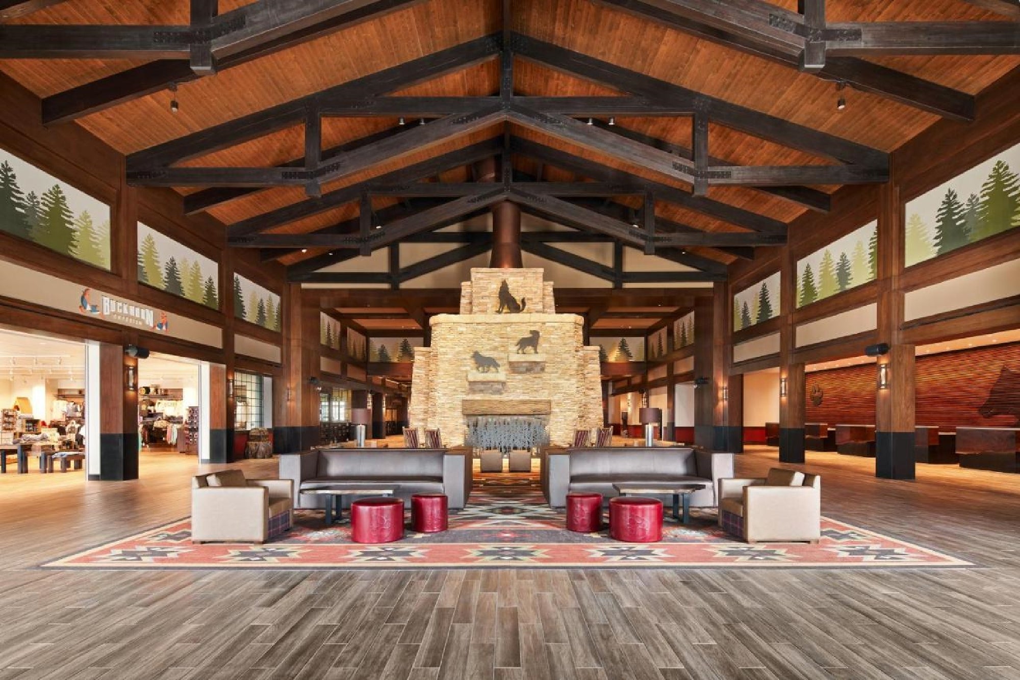 Lobby with ample seating.