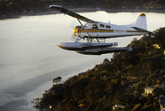 Aerial views of coastal neighborhoods from the seaplane.