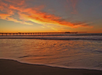 Sunset at Ocean Beach Pier.