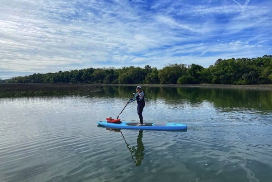 Guided Paddle Board Tour with Island Head Tours in Hilton Head.