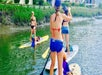 Paddleboarding on the calm waterways of Skull Creek