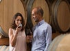 A couple tasting some wine on the Half Day Wine Country Experience in San Francisco California USA.