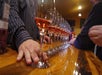 Wine glasses with wine samples lined up on the Half Day Wine Country Experience in San Francisco California USA.