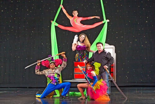 Dave & dancers - Hamners' Unbelievable Variety Show in Branson, Missouri