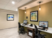 Business center at Hampton Inn Baltimore Bayview Campus, MD.