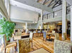 Hotel lobby and dining area