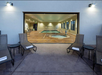 Lounge in front of the indoor pool.