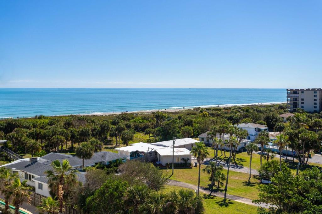 Beach view from a guest room.